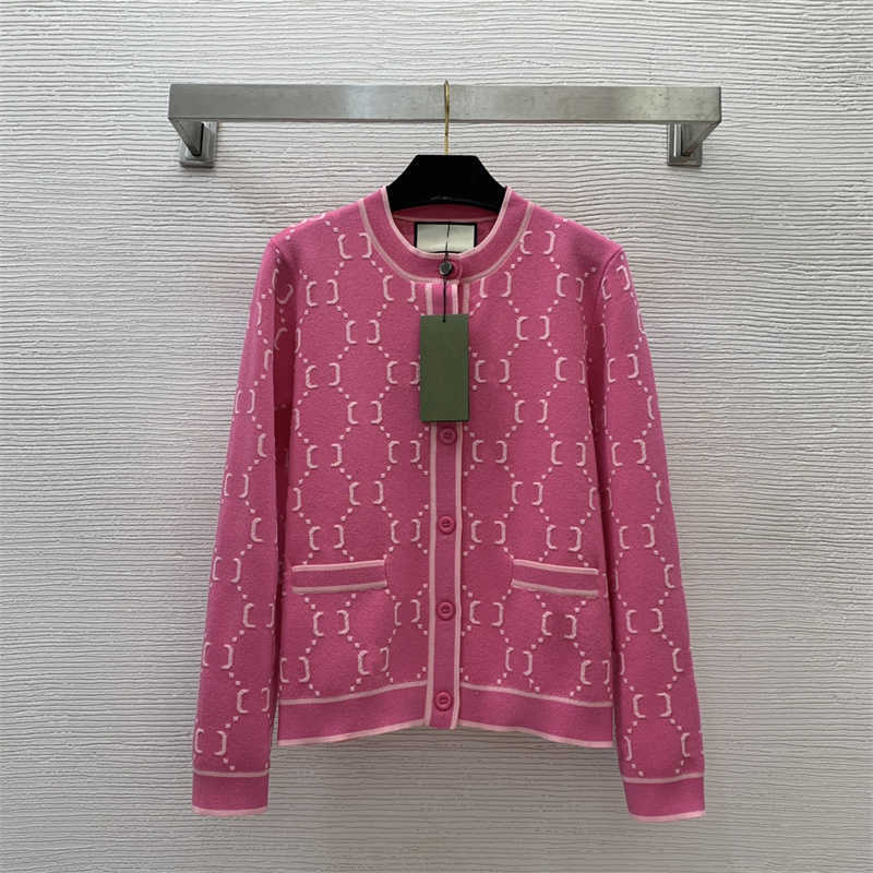 Designer Cardigan Women Sweater Polo Sweaters Button Up Shirt Classic Letter Print Fashion Regular Casual Long Sleeve Knit Jacket Sweater womens clothes