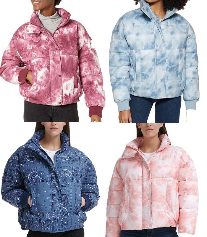 Autumn and Winter Zipper Tie Dye Waterproof Winter Pilot Short Down Cotton Jacket for Women