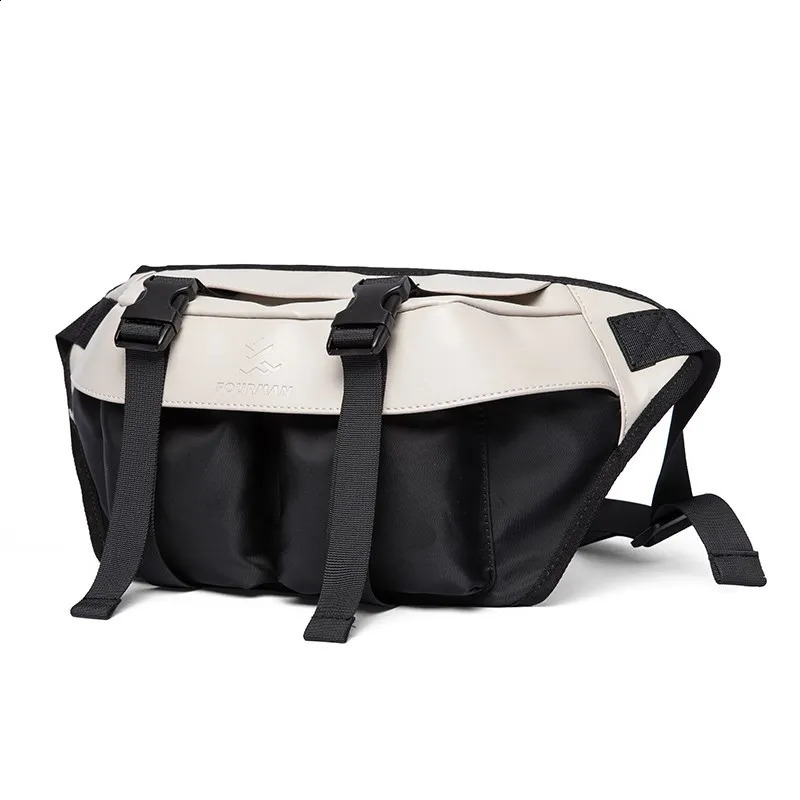 Fashion Men Chest Bag Waterproof 97 inch iPad Crossbody Hiking Travel Fanny Pack with Antitheft Buckle 240826