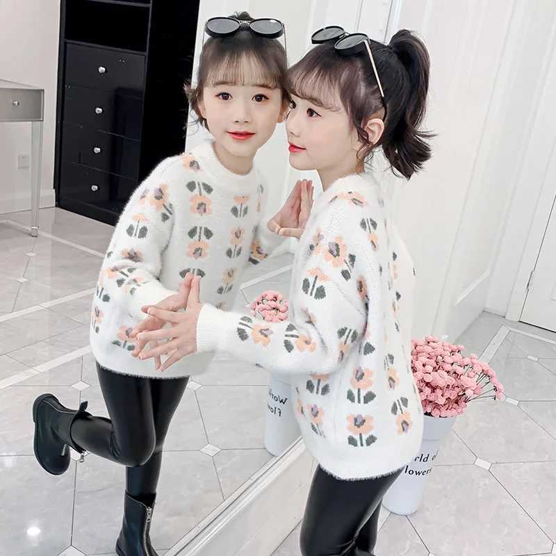 2023 Korean autumn and winter pullover sweaters knitted sweaters knitted childrens knittedW240824