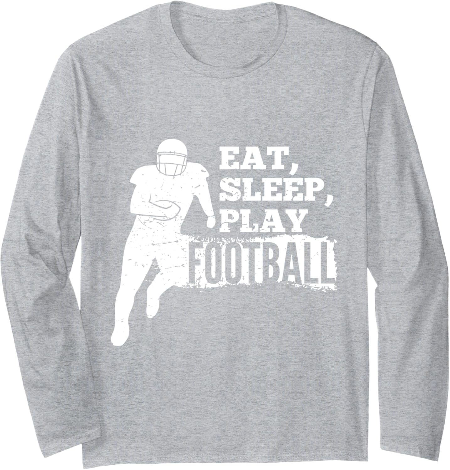 Long Sleeve Shirts for Men sweatshirt Eat Sleep Play Football Sport American Football Long Sleeve Tee Streetwear Casual tops clothes