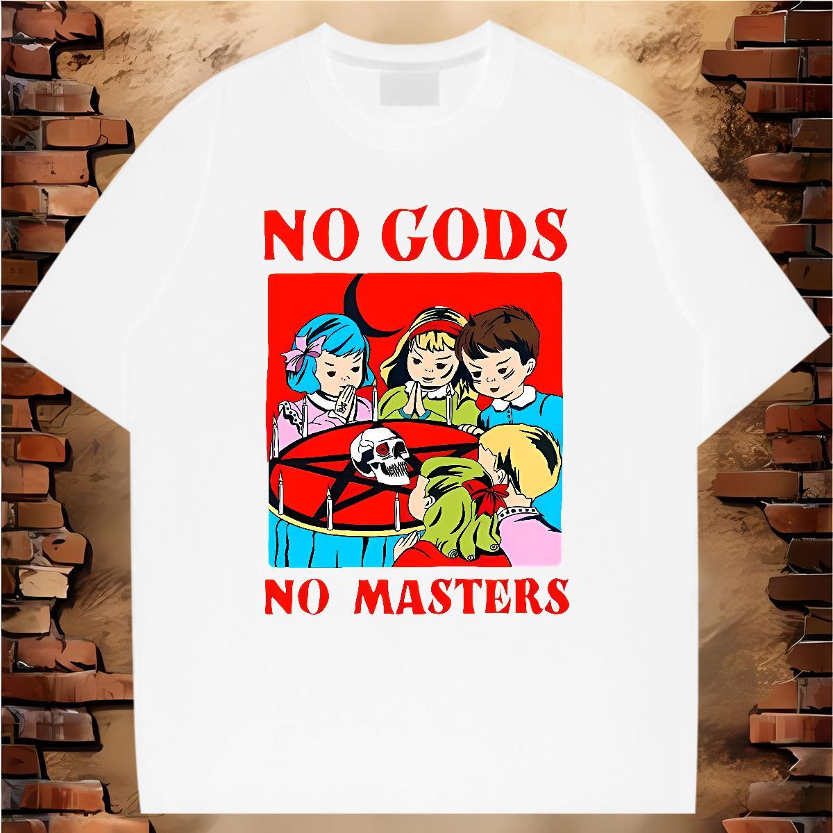 Comfortable T Shirt For Man 100% Cotton 230g skull Anime Printing Street Black Oversized Crew Neck Breathable Tshirts Designer Polos