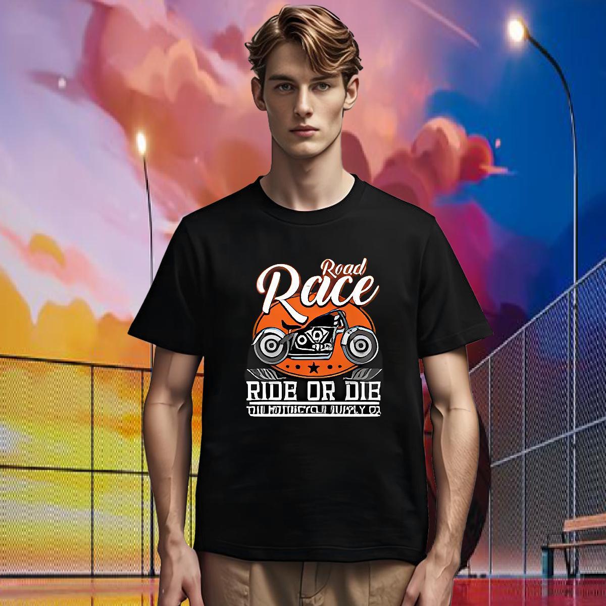 Wholesale Man T Shirts 230g Pure Cotton Motorcycle Daily Wear Black Oversized Breathable Short Sleeve Men Tops Tees Stylist Clothings