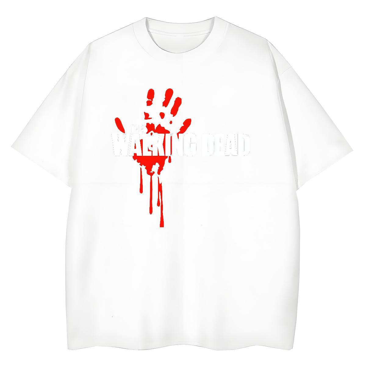 Designer Tshirt for Man Woman 230g Cotton scary Outdoor T Shirts Women Breathable Short Sleeve Graphic Clothes Shirt