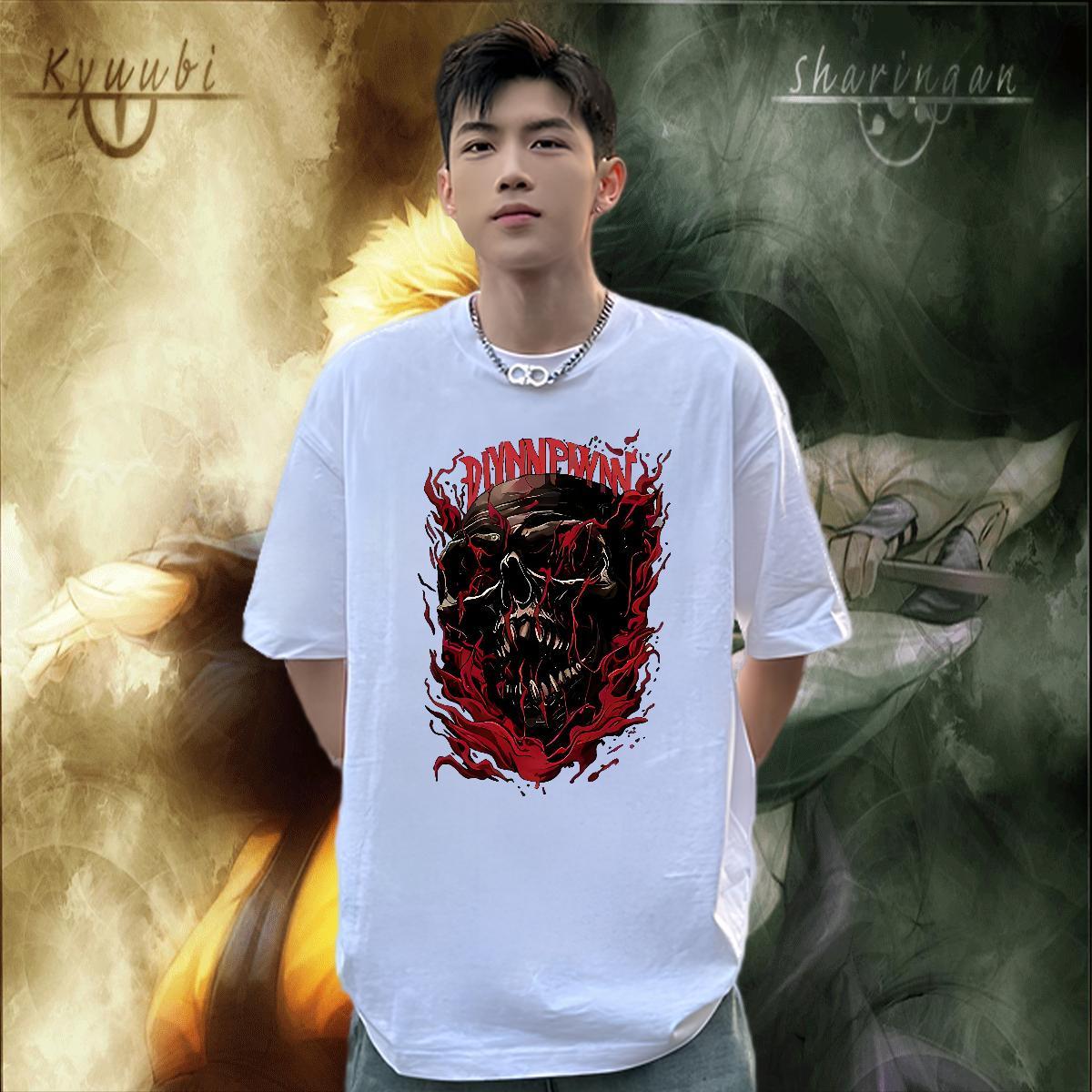 Classic T-Shirts 100% Cotton 230g skull Casual Custom Print Plus Size Round Neck Short Sleeve Men Tshirts New Designer Polos