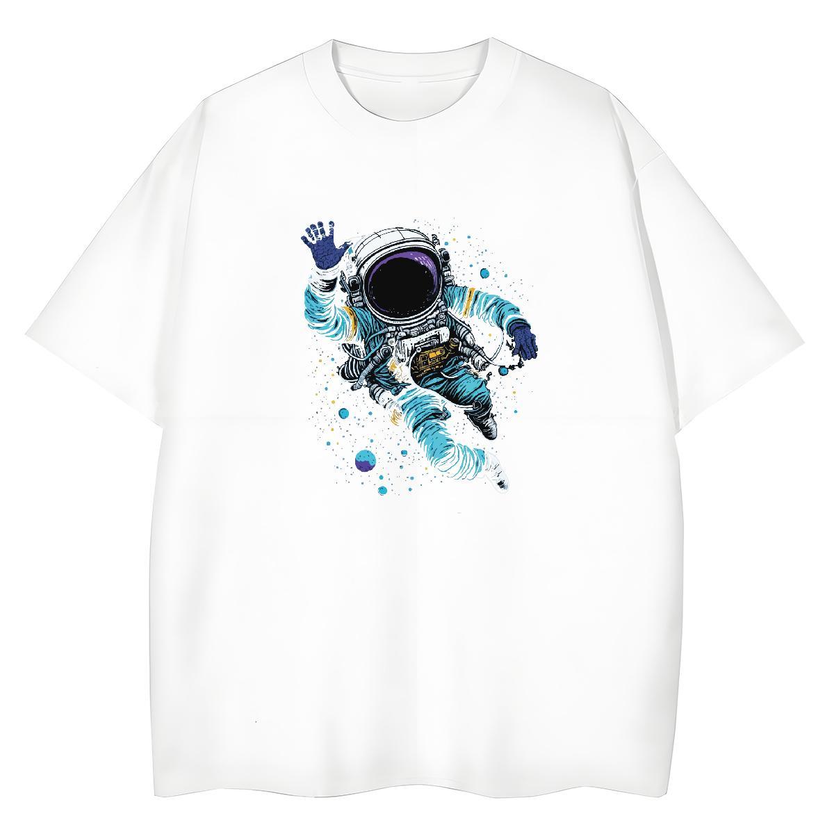 Popular Women Tshirts 230g Pure Cotton universe Casual T Shirt For Woman Breathable Short Sleeve Custom Cartoon Clothes