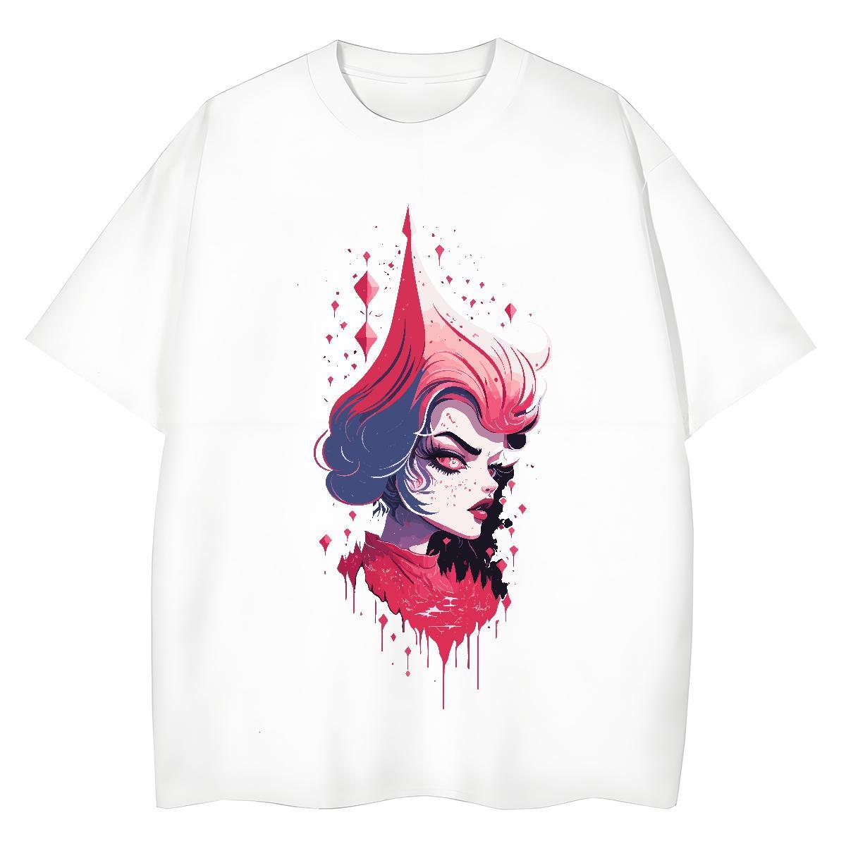 Brand Women Tshirts 100% Cotton 230g icon Casual T Shirt For Woman Round Neck Short Sleeve DIY Printed Clothes
