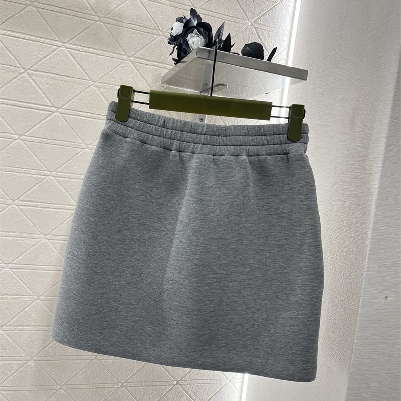 Spring Fashion Women Gray Hoodie and Skirt Set - Casual and Versatile Two-Piece Outfit 240824
