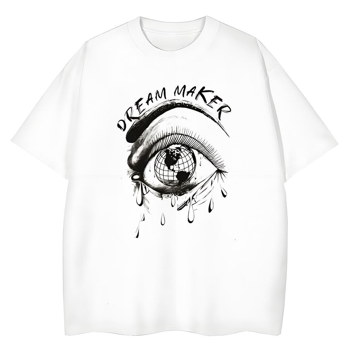 Loose fit Women Tees 230g Pure Cotton icon Casual T-Shirts for Women Breathable Soft Graphic Clothes