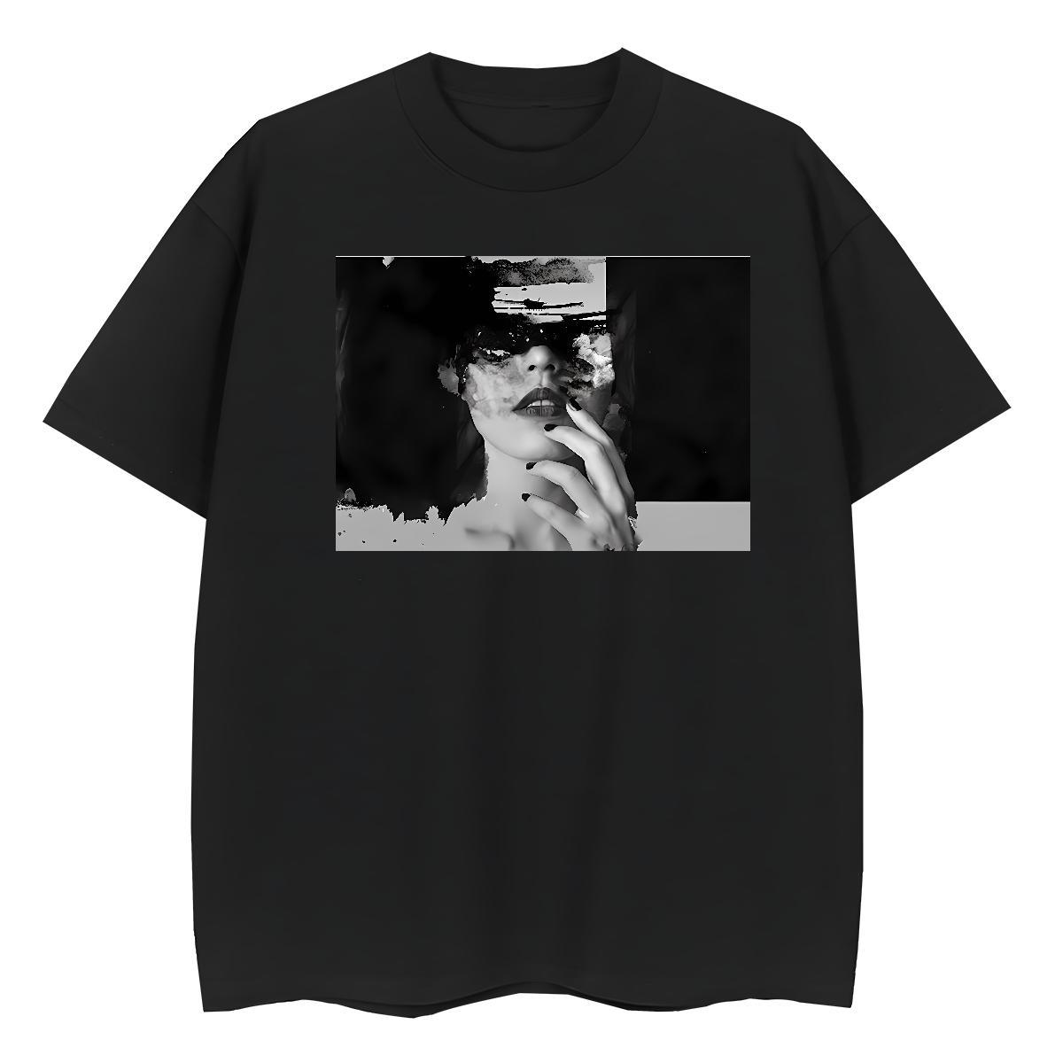 Free Shipping T-Shirts 100% Cotton 230g finger Spring Summer Custom Print Oversized Short Sleeve O-Neck Tshirt for Man Woman Fashion Casual Polos