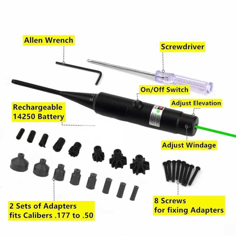 Red laser aperture indicator kit for. 177 to. 50 caliber laser pointer collimator universal aperture sight CL240826