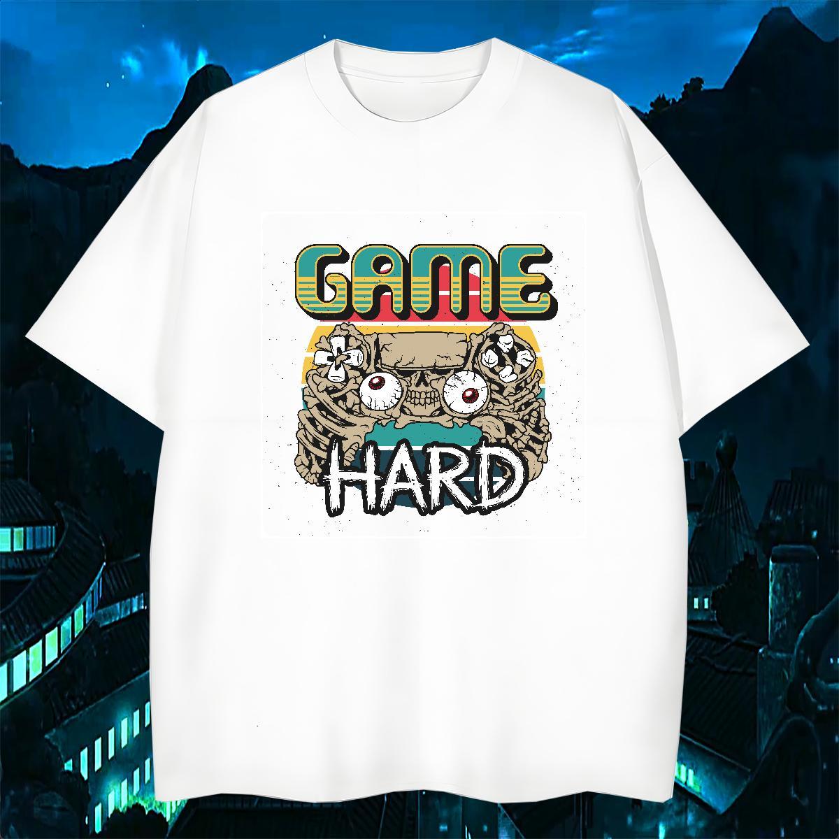 Cool Design Man T Shirts 230g Cotton skull Street wear Hip Hop Oversized 4XL Breathable Crew Neck Tshirt for Man Woman Customized Tees
