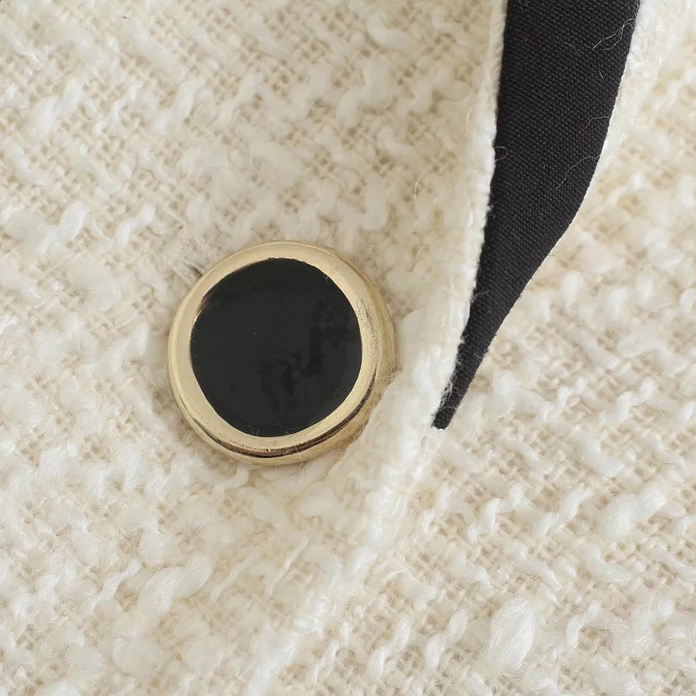 Womens High quality Fashion Double breasted Casual Blazer 240826