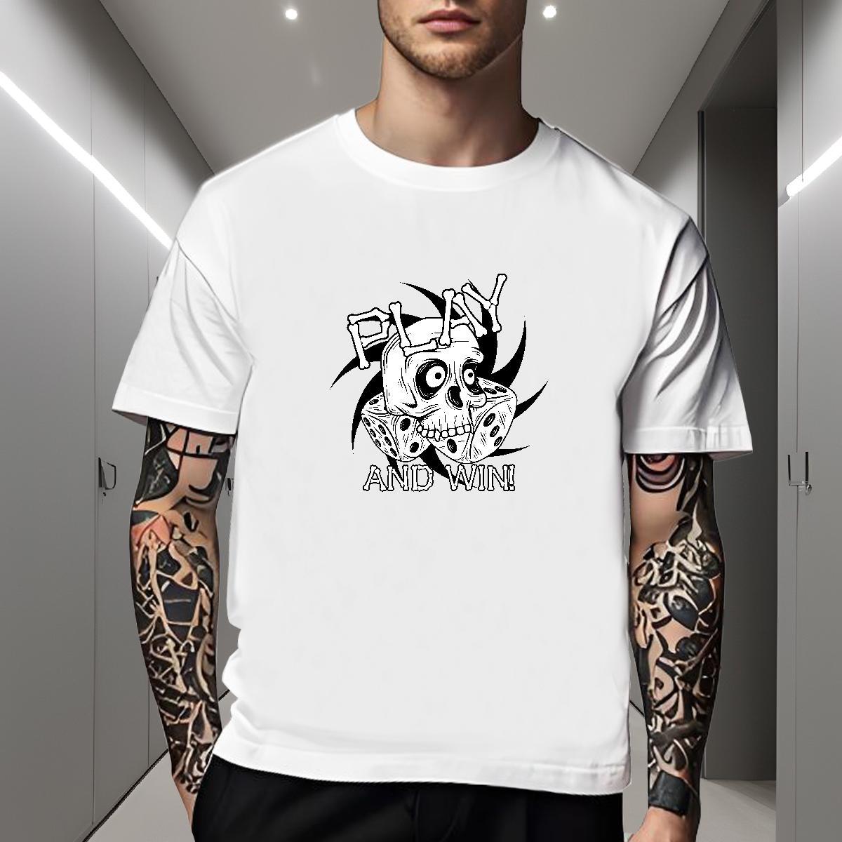 Designer T Shirts Men 230g Pure Cotton logo Beach Custom Anime Breathable Short Sleeve Men Tshirts Classic Tops