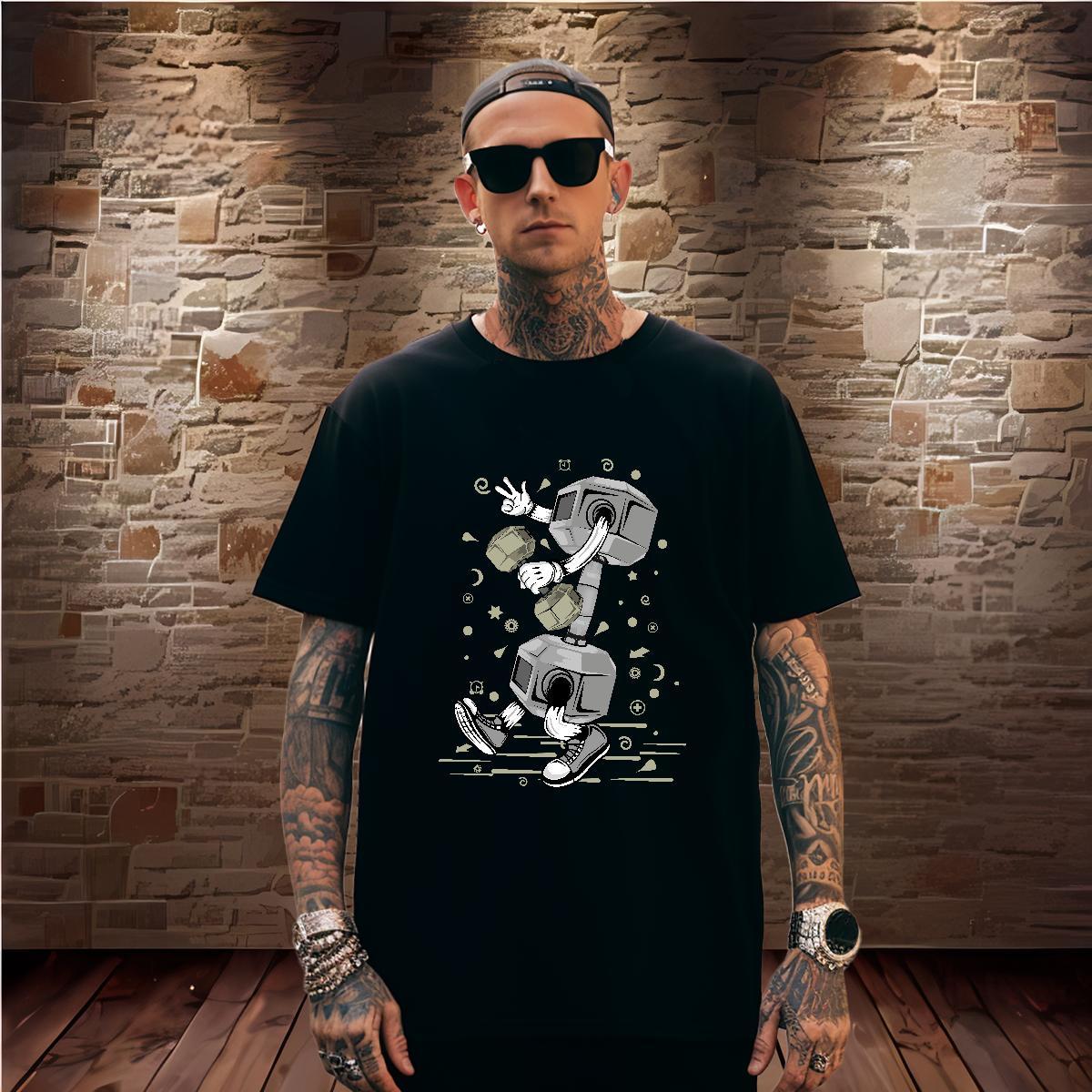 Cool Design Men T Shirts 230g Pure Cotton ET Street wear Hip Hop Custom Print Oversized Short Sleeve O-Neck Mens Tshirts Stylist Tops Tees