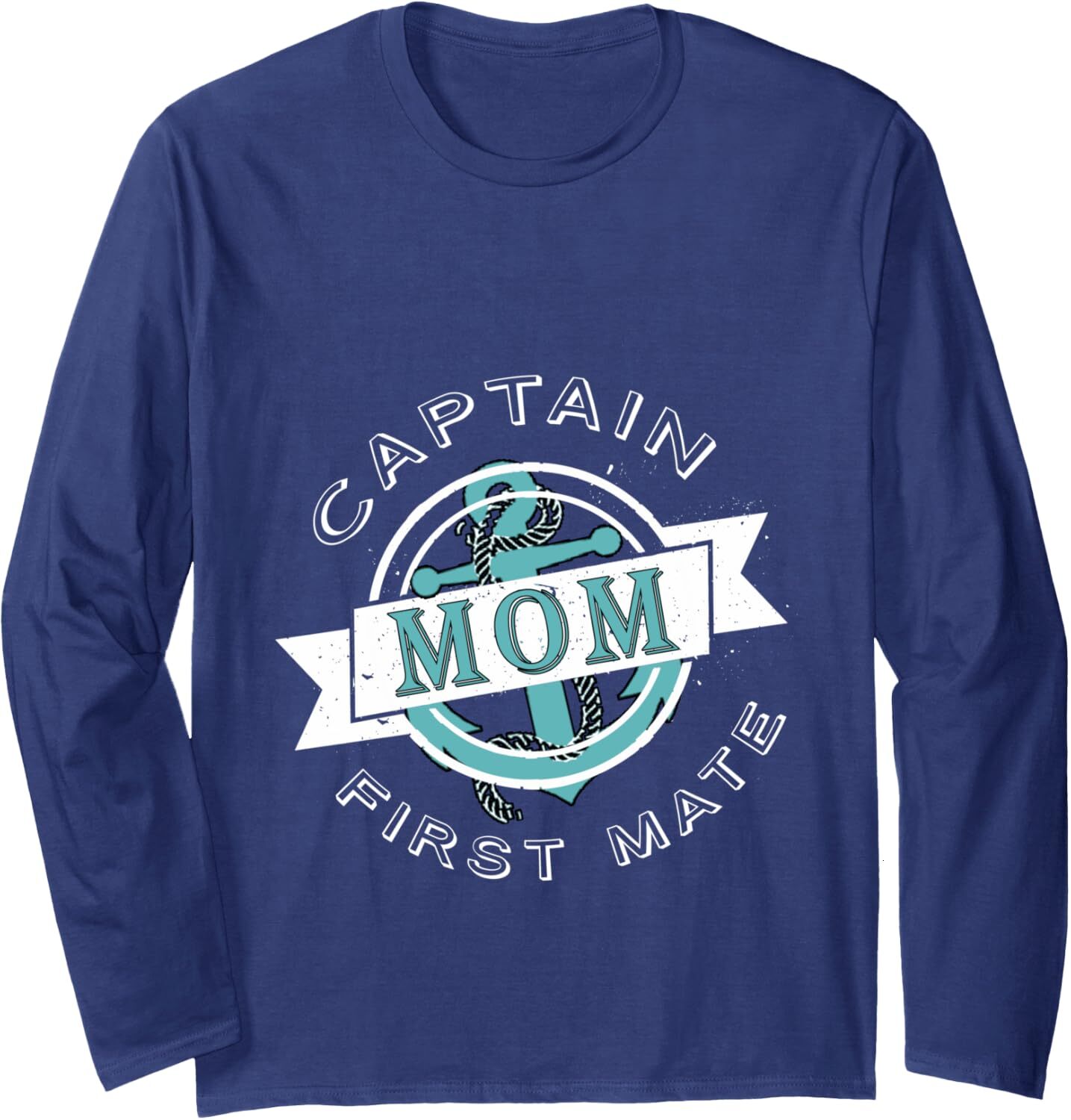 Long Sleeve Shirts for Men sweatshirt Captain Mom First Mate Funny Boat Ship Sailor Gift Long Sleeve Tee Streetwear Casual tops clothes