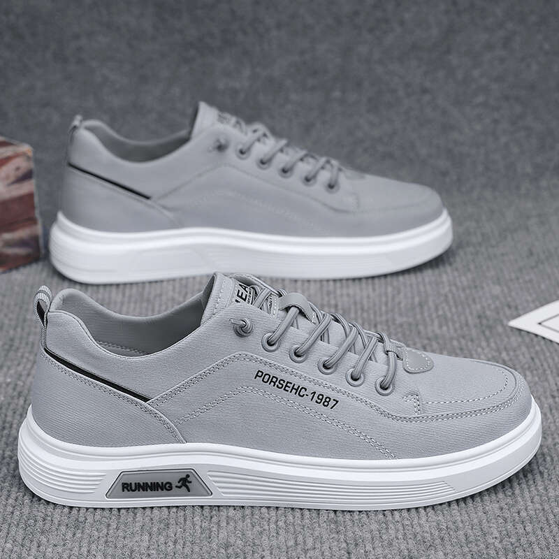 Casual Mens Shoes Canvas Summer Fashion Male Sneakers Outdoor Skateboard Platform Slip On Loafers Sports Tennis Trainers