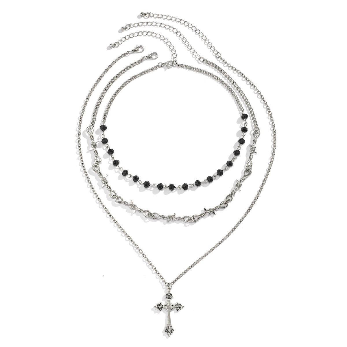 Jewelry: Hip Hop Neckchain Cross Pendant, Dark collarbone Chain, Gothic Sweet Cool Necklace, Unique