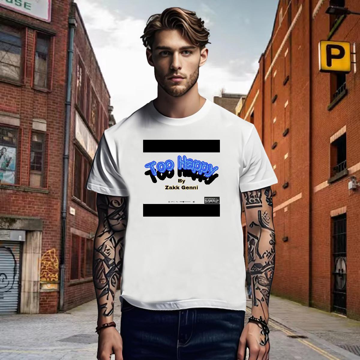 Cool Design T-Shirts 230g 100% Cotton blue Beach Custom Cartoon Pure Cotton Couples T Shirts 2024 Tshirts