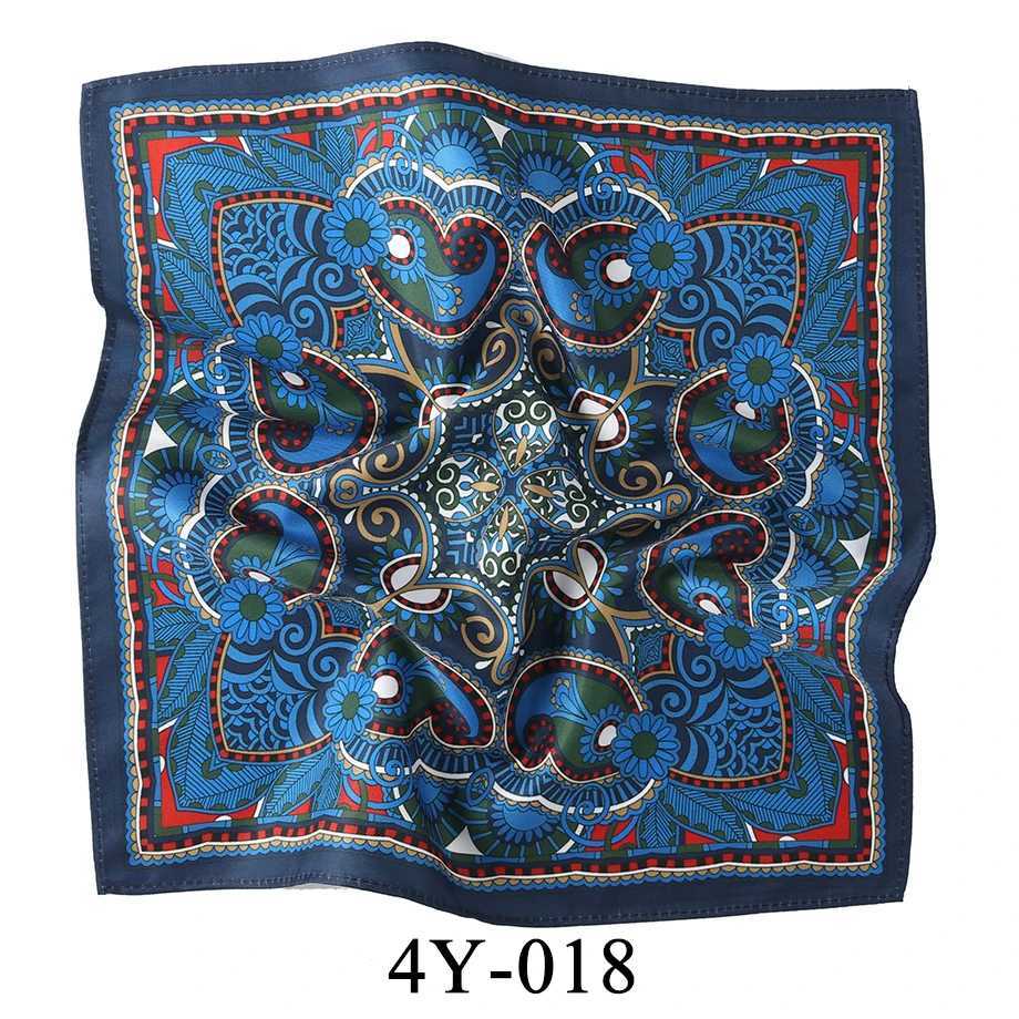 Customized Smith Mens Pocket Square Retro Printed Checkered Paisley Set Handle Chieftain Luxury Mens Hanki Accessories Gift W240824