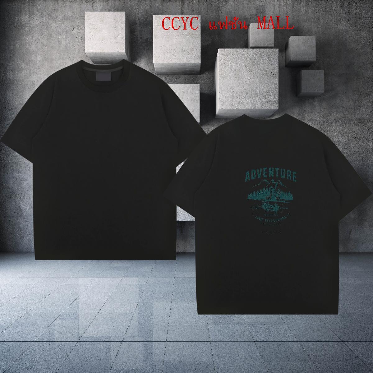 High Quality Men T Shirts 230g Pure Cotton mountains Anime Printing Street Oversized 3XL 4XL Breathable Crew Neck Men Clothes T-Shirt New Arrival Tops
