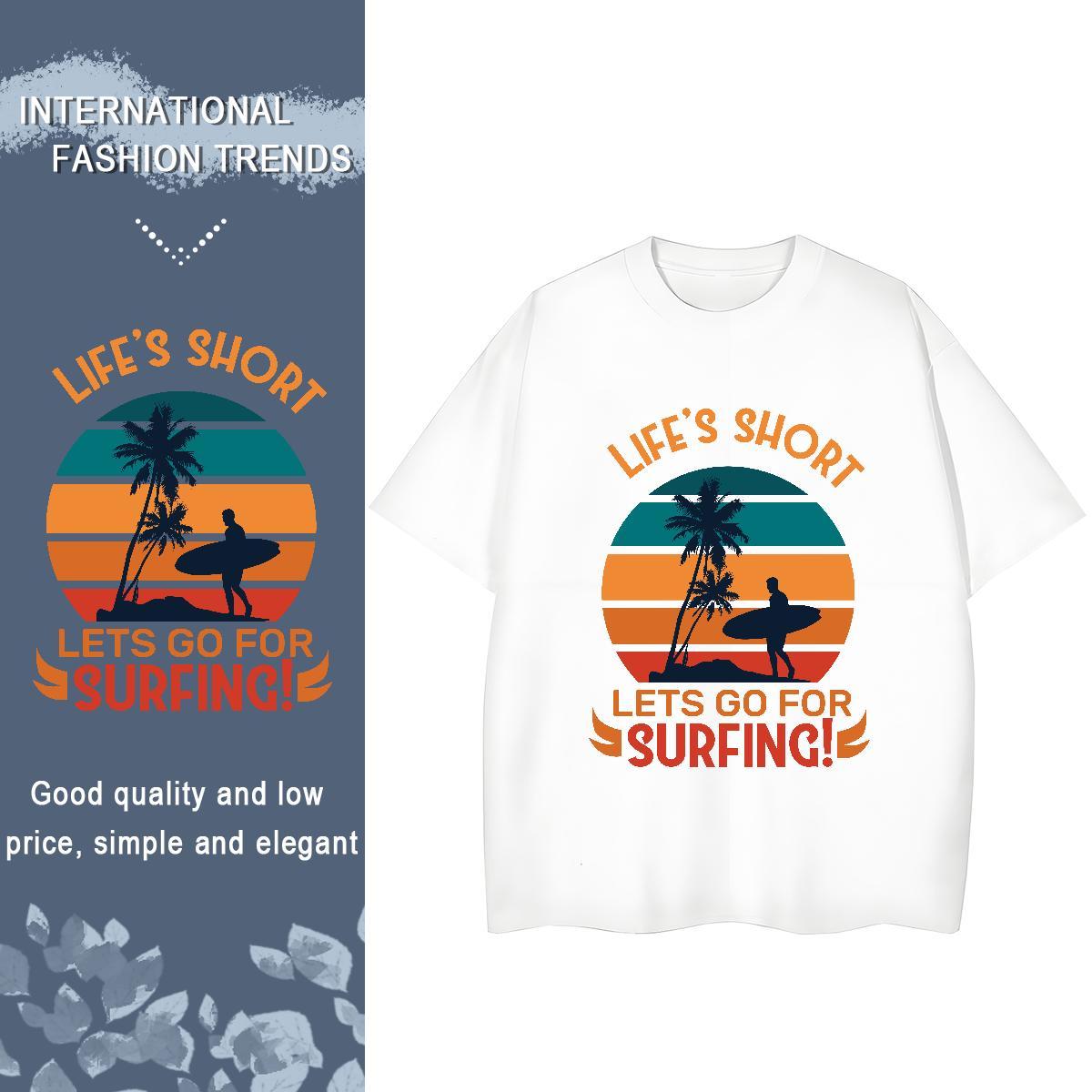 Loose fit Women Tees 230g Pure Cotton sea Daily Wear T Shirt For Woman Breathable Short Sleeve Oversized L-4XL Tops Tees