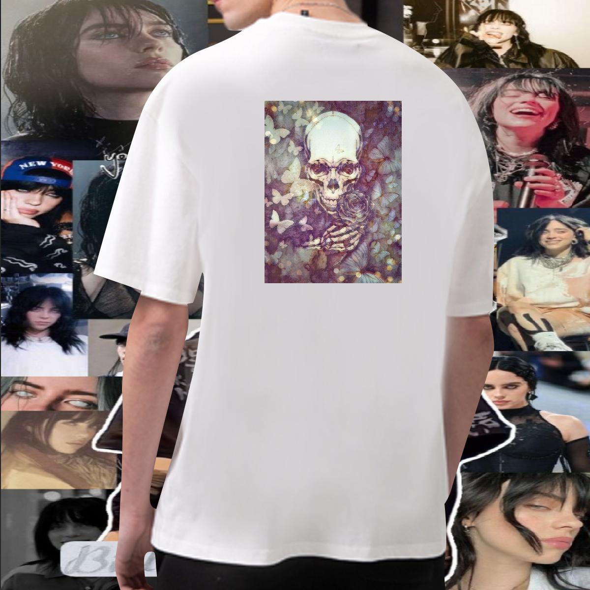 Classic Man T Shirts 100% Cotton 230g skull Casual Custom Cartoon Breathable Crew Neck Men Tops Tees Fashion Casual Tops Shirt