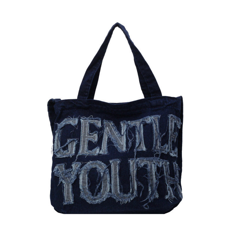 2025 Designer High-capacity New 3 Women Denim Letter Tote Casual Style Student Commuting Crossbody Shoulder Bag Free shipping