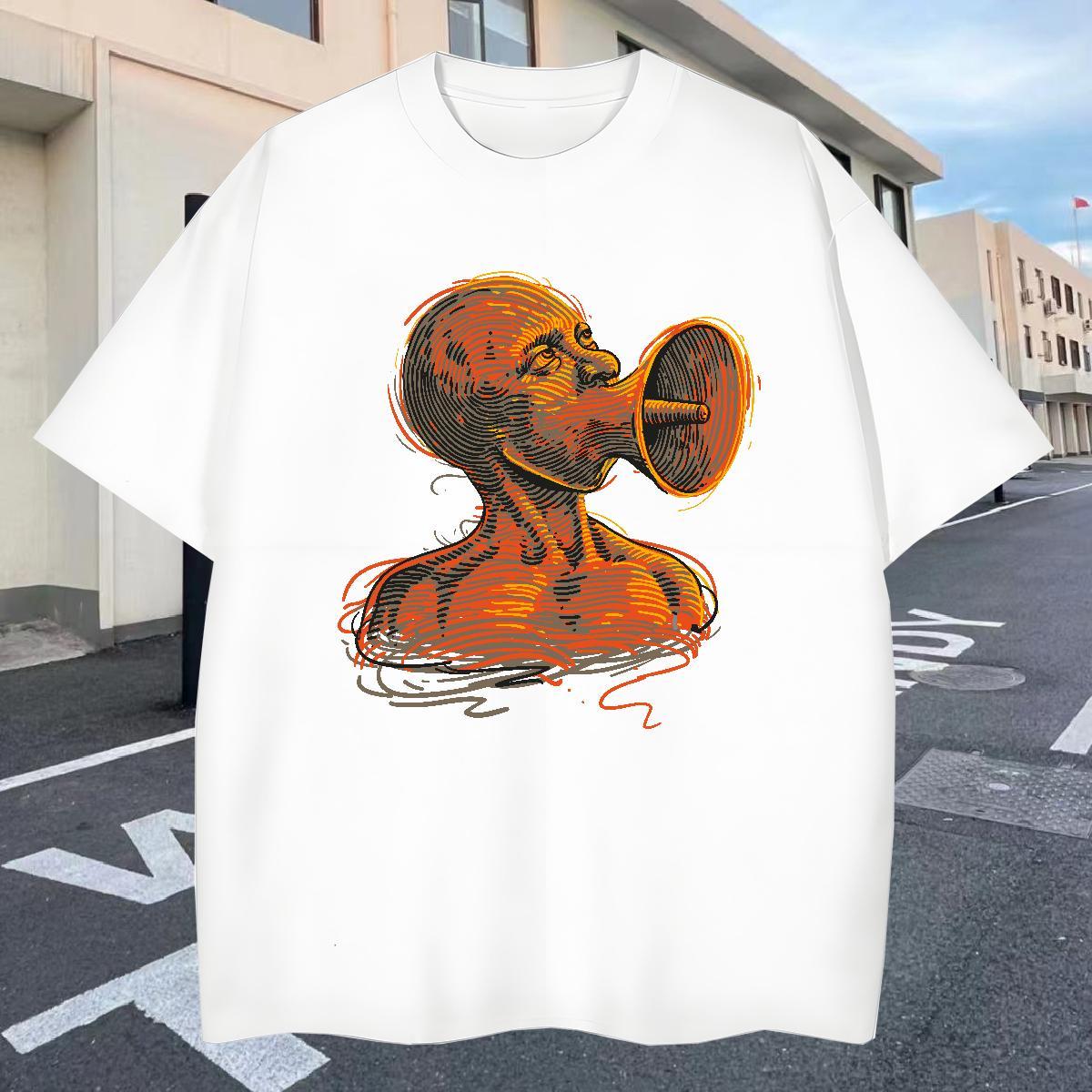 Unisex Men T Shirts 100% Cotton 230g ET Sport Custom Printed Breathable Short Sleeve Tshirt for Man Woman New Designer Clothings