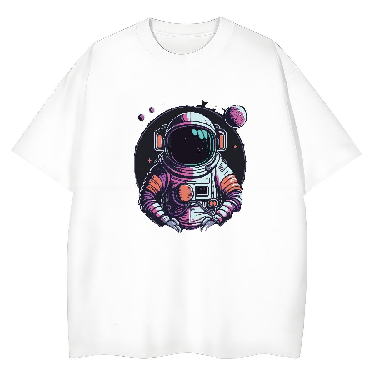 Brand Womens Tshirts 230g 100% Cotton universe Spring Summer T Shirts Women Breathable Crew Neck DIY Logo Top Shirts