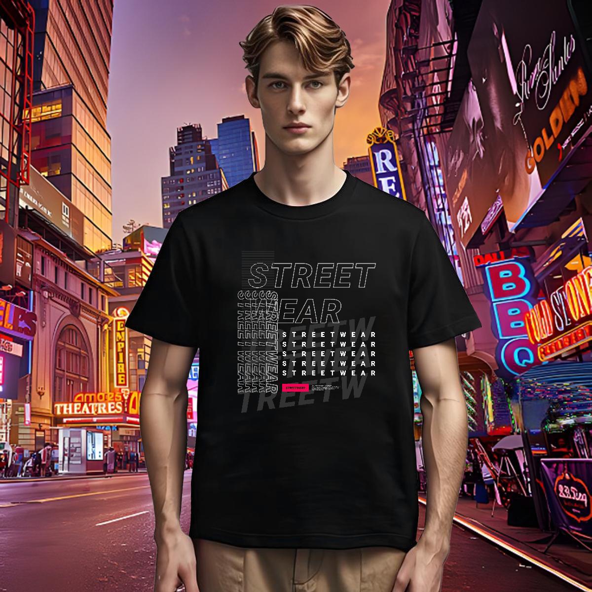 Loose Man T Shirts 230g 100% Cotton letter Casual Beach Black Oversized O-Neck Short Sleeve Men Tops Tees DIY Clothes