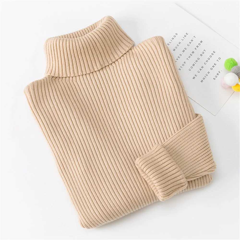 Kids Girls Turtleneck Sweater 2022 Spring/Summer Casual Cotton Boys and Girls Youth Clothing 3 4 7 10 12 Years OldW240824