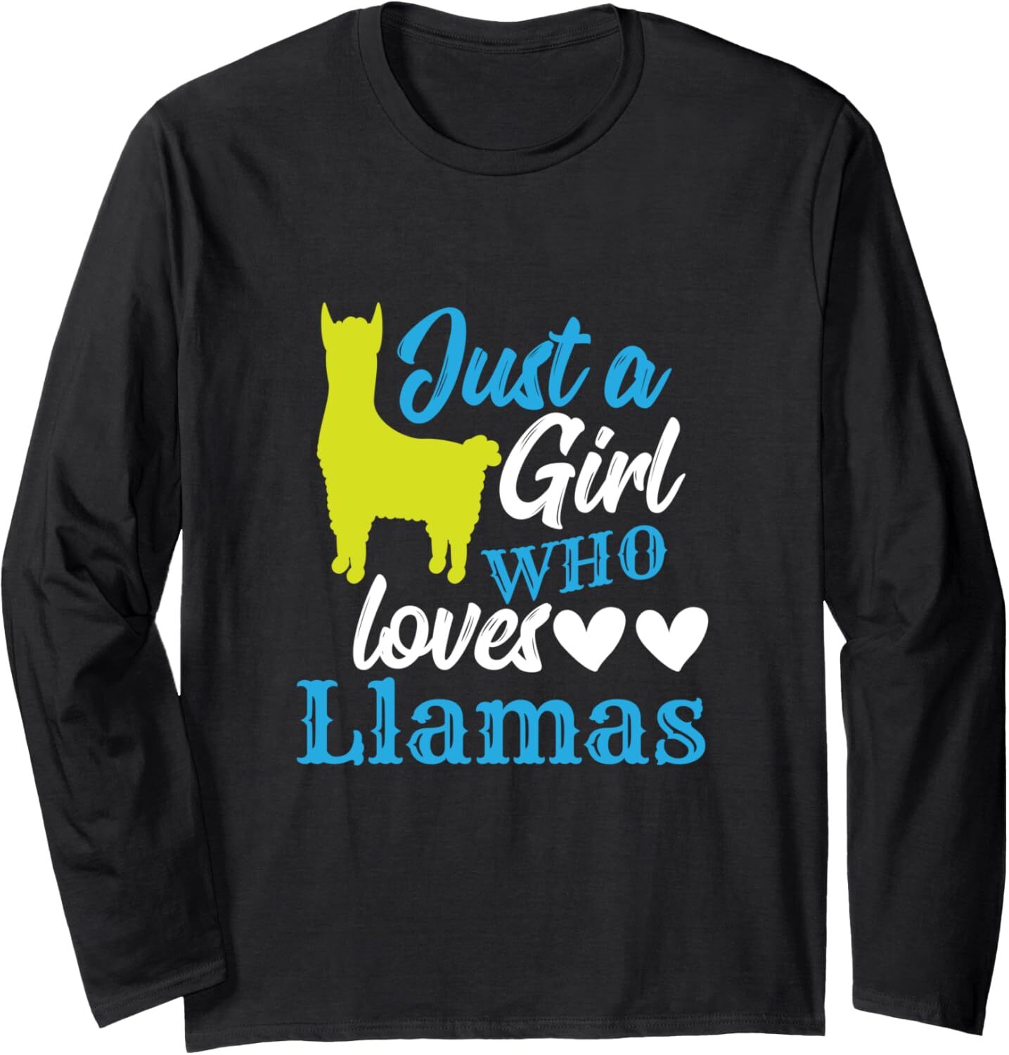 Long Sleeve Shirts for Men sweatshirt Just A Girl Who Loves Llamas Llama Lover Funny Gift Long Sleeve Tee Streetwear Casual tops clothes
