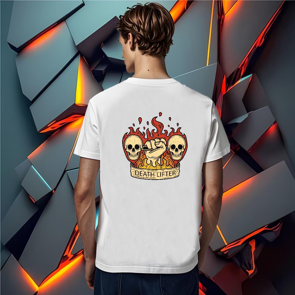 High Quality T Shirt For Man 100% Cotton 230g skull Casual Beach Custom Printed Breathable Short Sleeve Tshirts Stylist Top Tees