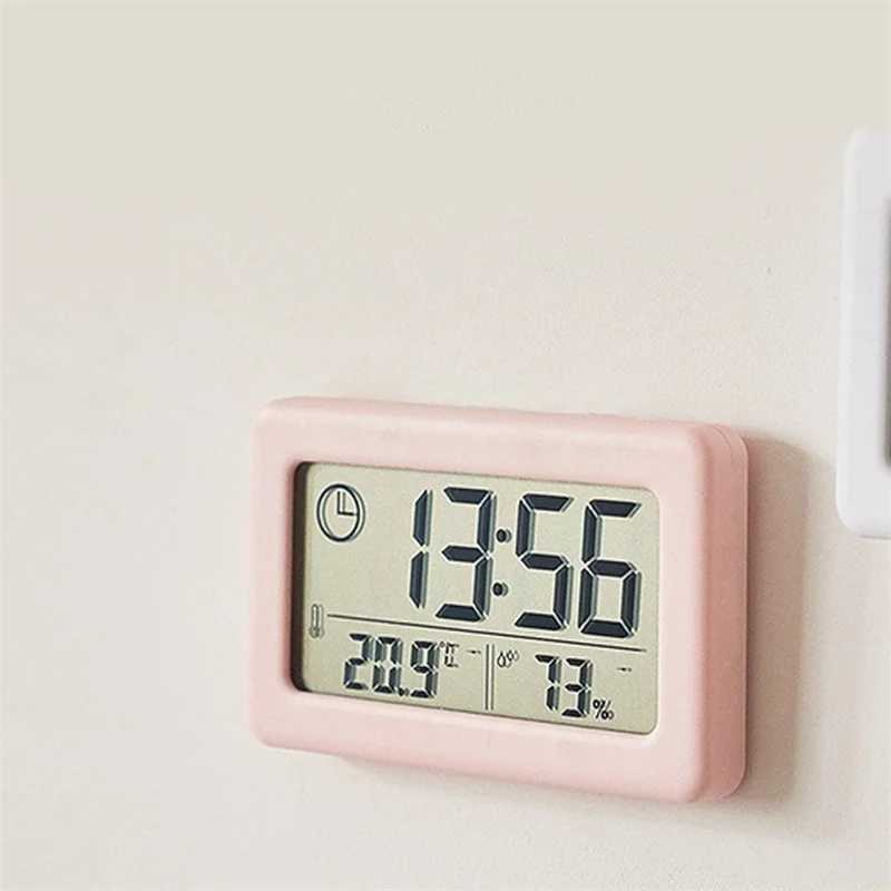 ChuHan Digital Clock Thermometer Hygrometer Meter LED Indoor Electronic Humidity Monitor Clock Desktop Table Clocks For HomeXJ240824