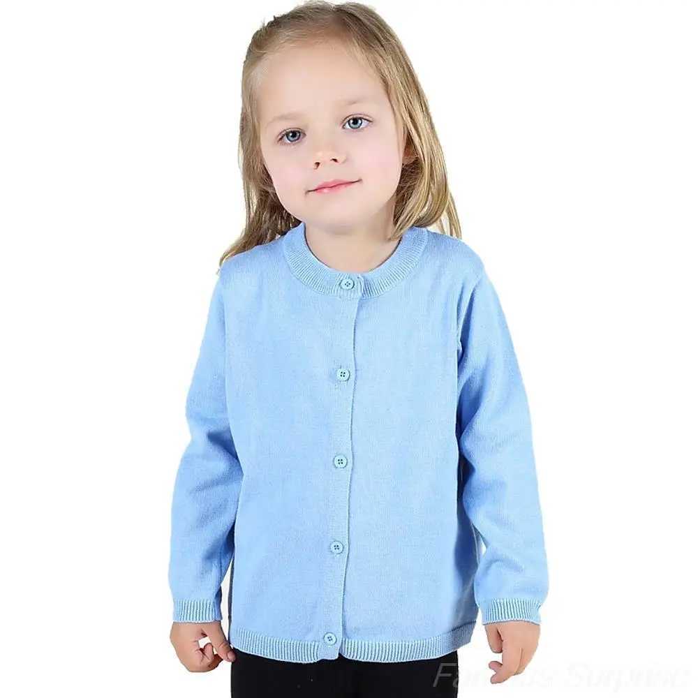 Womens cardigan wool sweater spring and autumn childrens casual jacket childrens knitted cardigan wool sweaterW240824
