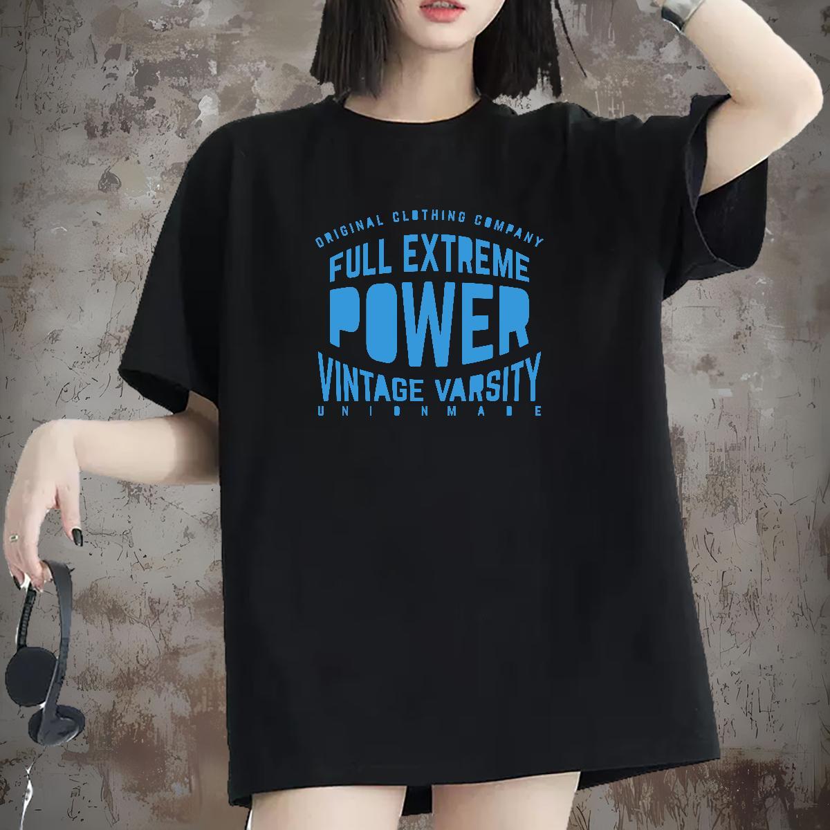 Unisex Woman Tshirt 230g 100% Cotton letter Spring Summer Woman T Shirts Short sleeve Soft Black Oversized Tshirts