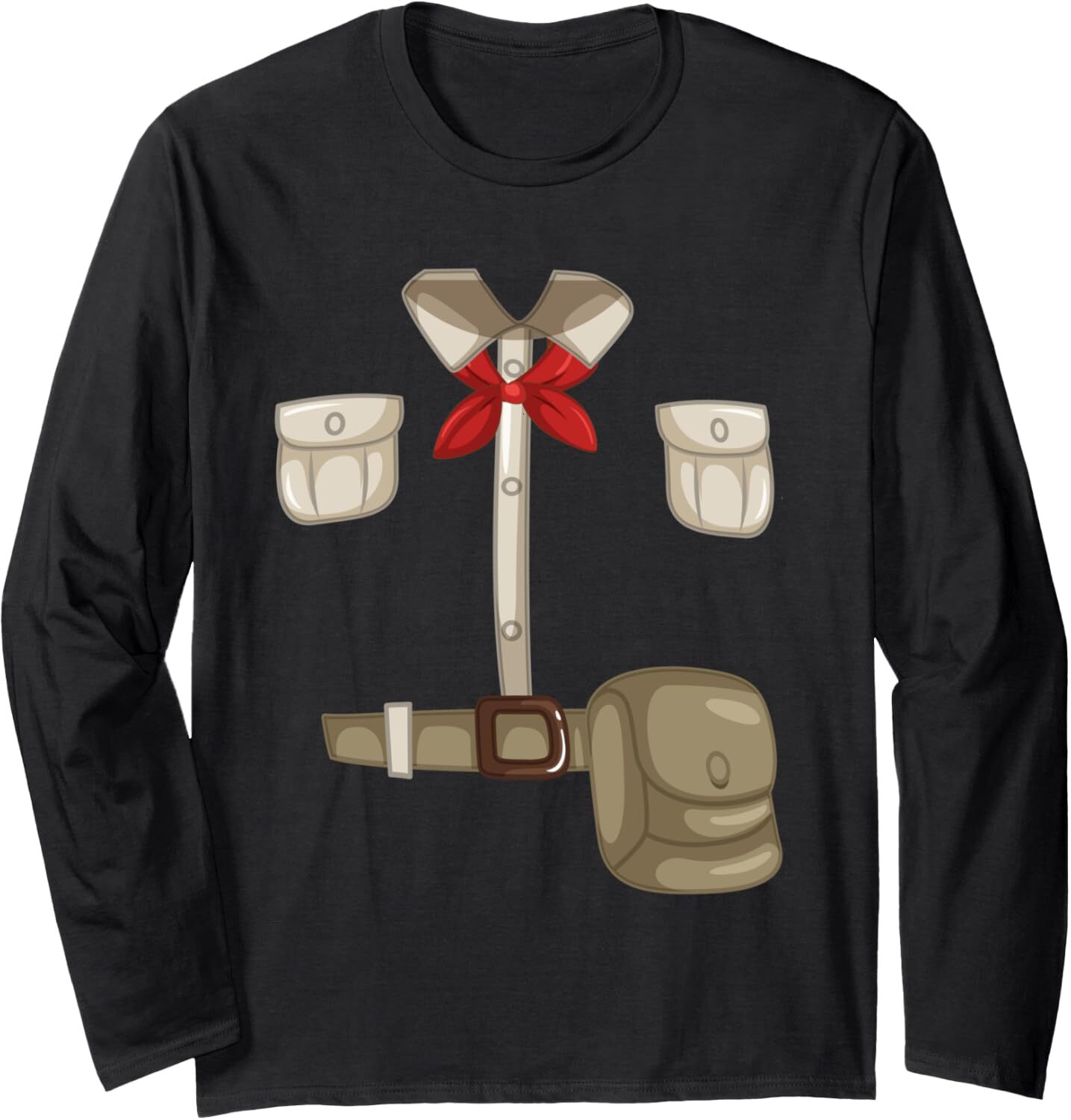 Long Sleeve Shirts for Men sweatshirt Scout Uniform Proud Family Scouts Essentials Scout Costume Long Sleeve Tee Streetwear Casual tops clothes