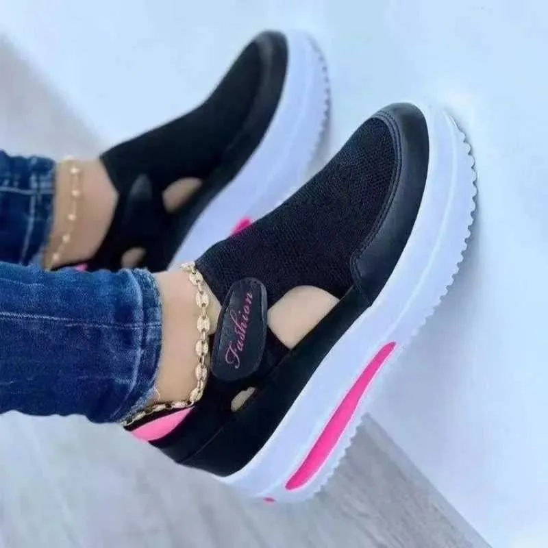 2025 new Casual Shoes Designer Brand Red Blue Womens Sneakers High Quality Tennis Womens Canvas Casual Shoes Womens Thick Sole Hollow SneakersL464 zha