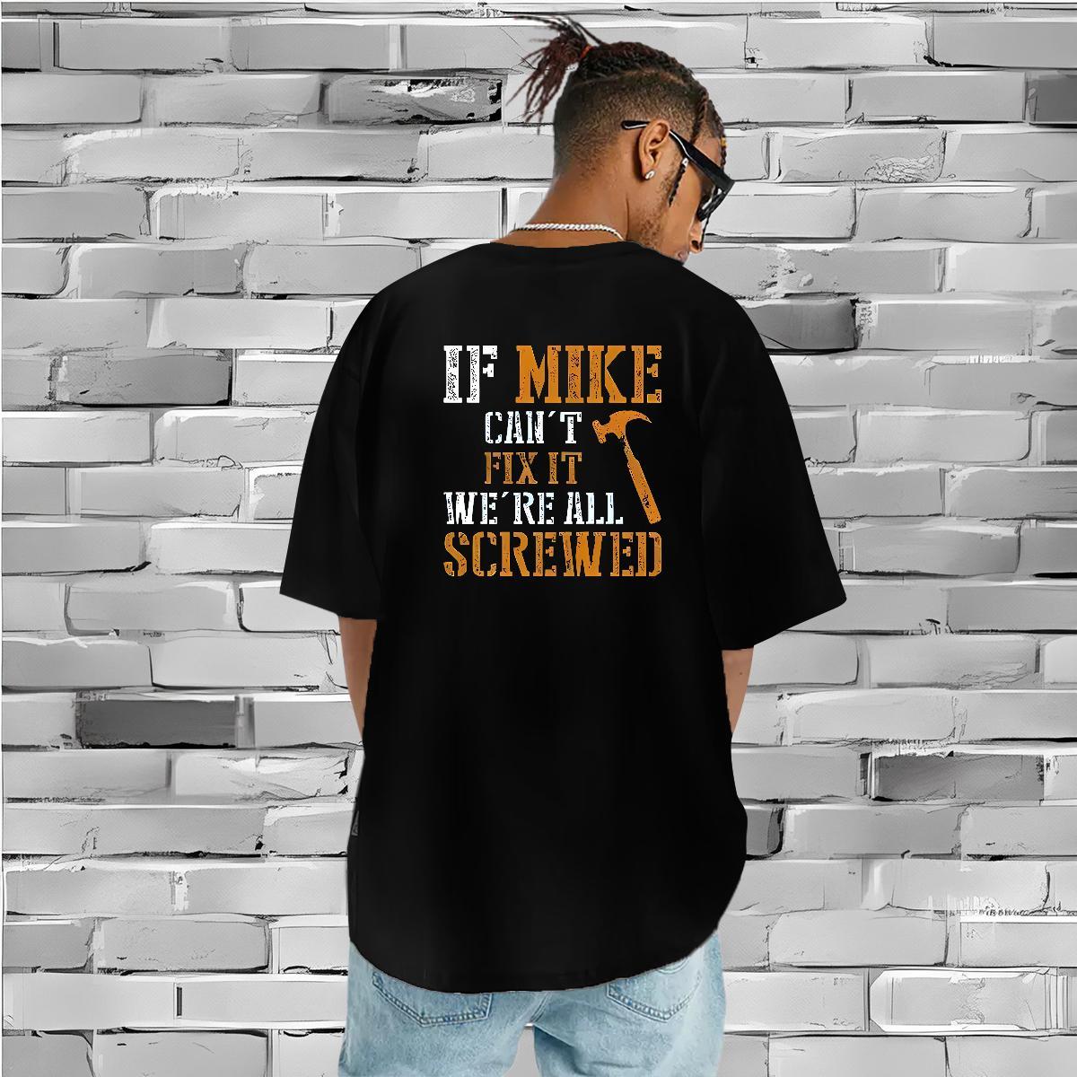 Loose Fit T Shirt For Man 100% Cotton 230g letter Hip Hop Street Custom Big Size Crew Neck Breathable Men Tees New Designer Wear