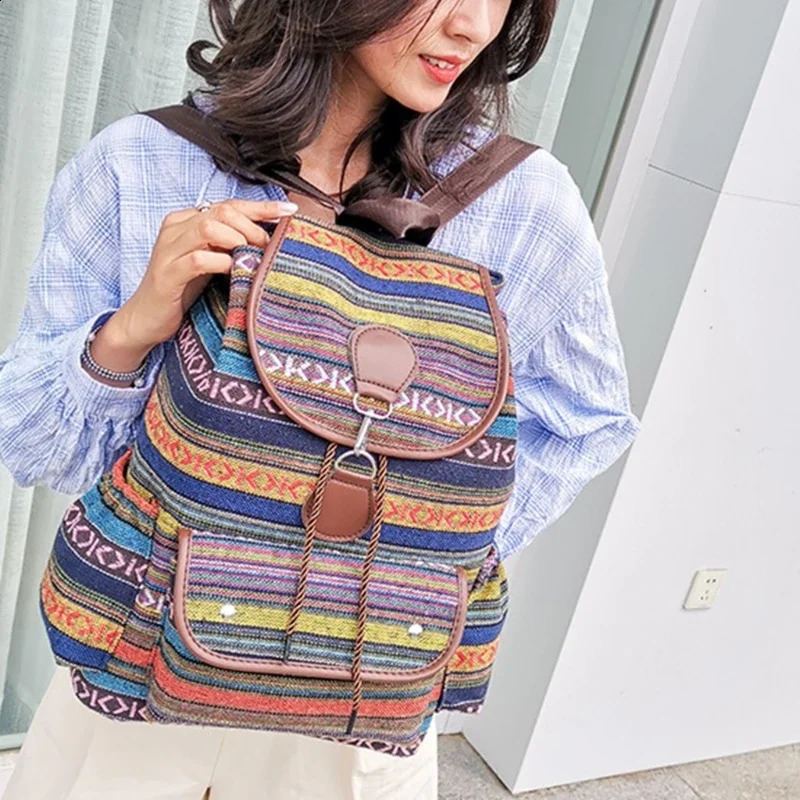 Fashion Oxford Schoolbag Large Capacity Backpack Youth Student Casual Edition Daypack Retro Bag 240912