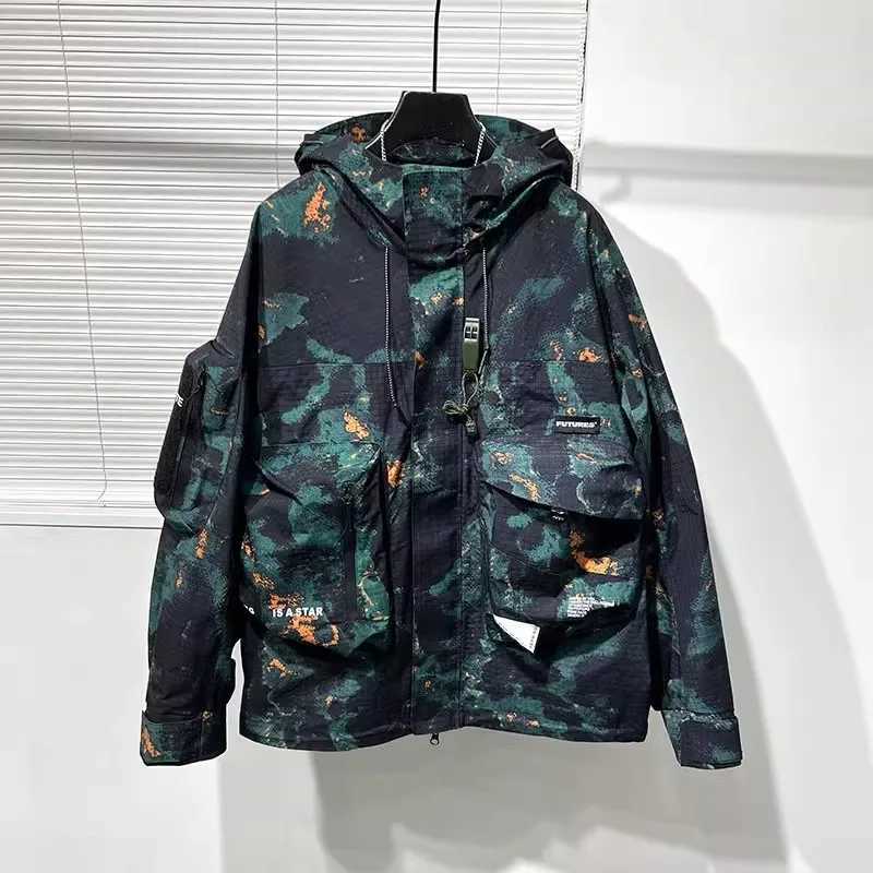 Owen Seak Mens Cotton Jacket Gothic Mens Clothing Autumn Zipper Flight Jacket Womens Hip Top Black Coat W2408266