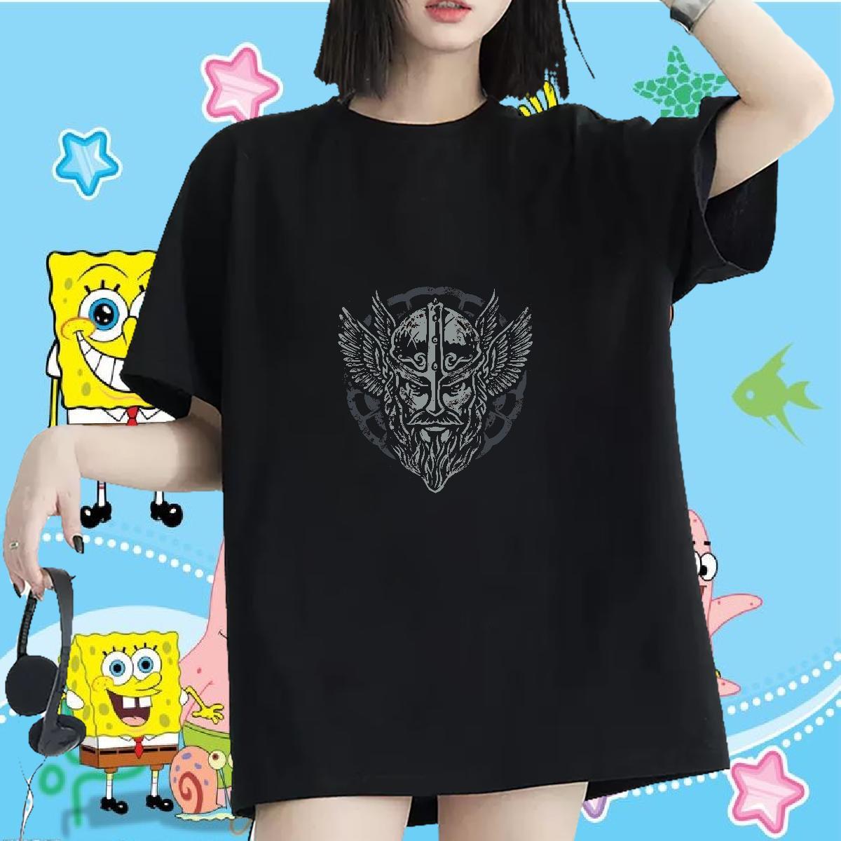 Wholesale Lady T shirt 230g Cotton painting Sport T Shirts Women Comfortable Custom Printing Top Tees