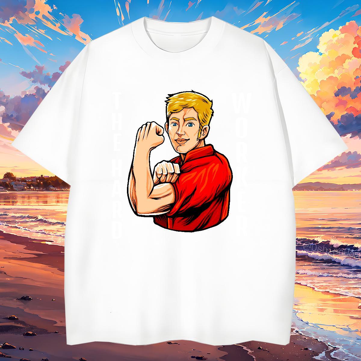 Comfortable T-Shirts for Men 230g Cotton portrait Casual Oversized 4XL Breathable Short Sleeve Men Tees Custom Top Tees