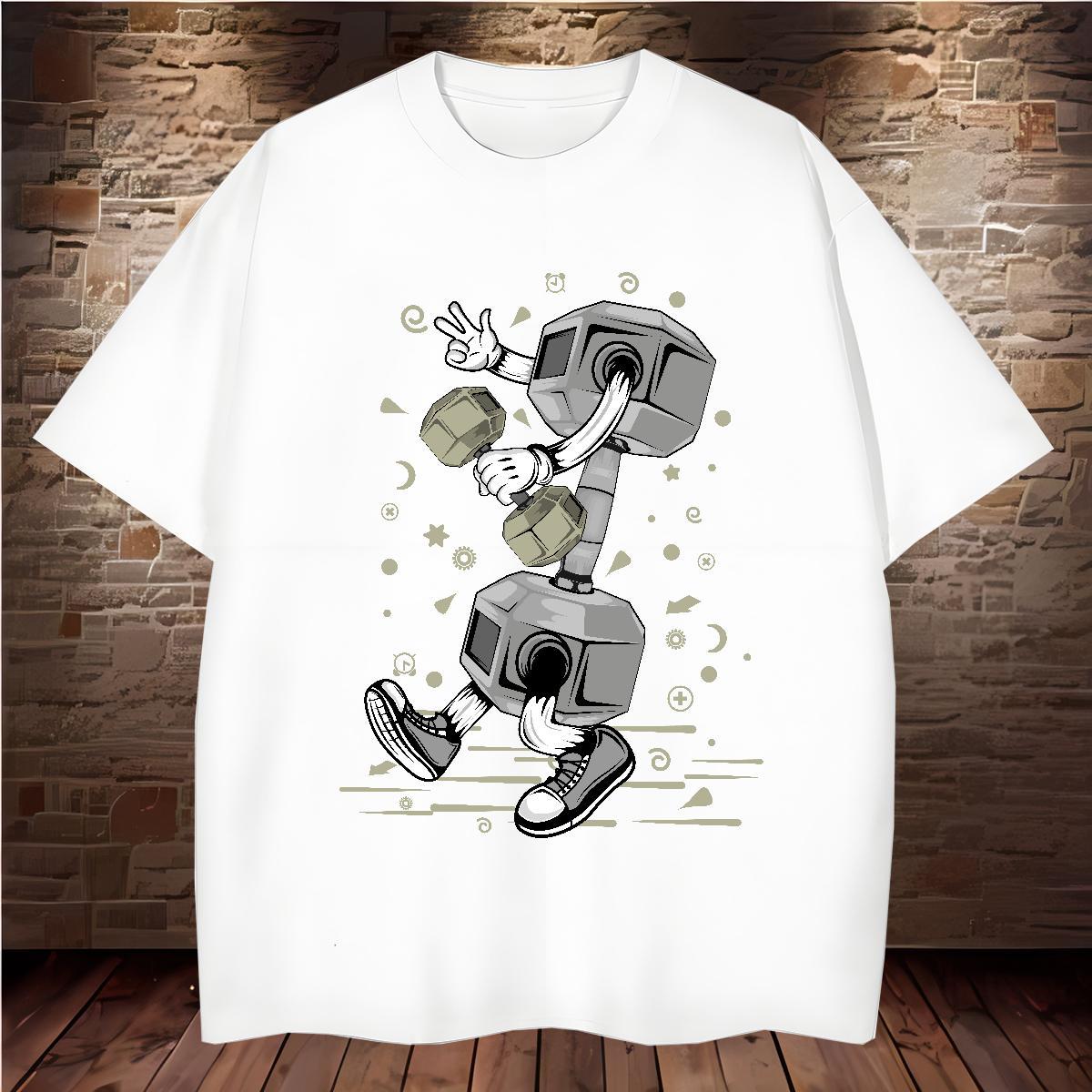 Cool Design Men T Shirts 230g Pure Cotton ET Street wear Hip Hop Custom Print Oversized Short Sleeve O-Neck Mens Tshirts Stylist Tops Tees