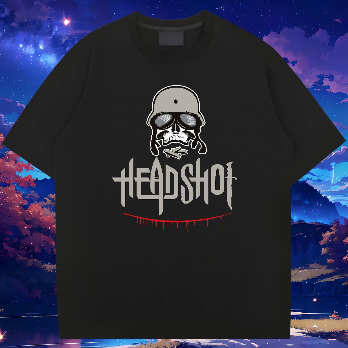 Brand Men T Shirts 230g 100% Cotton skull Daily Wear Oversized Breathable Crew Neck Men Tees Fashion Design Clothings