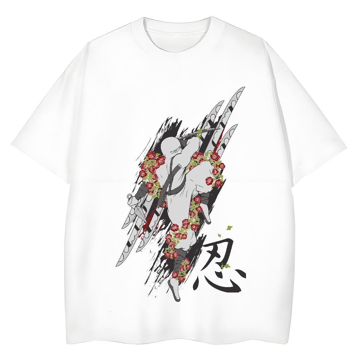 Designer Women Tshirts 230g Cotton painting Casual T-Shirts for Women Breathable Soft Skull Wear