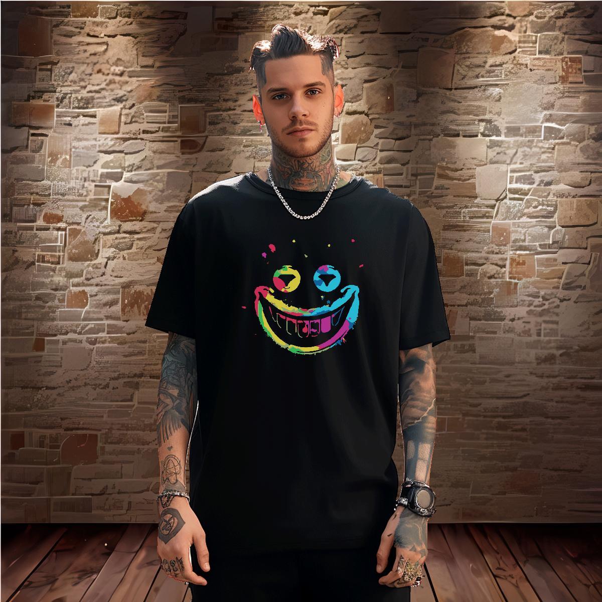 Unisex T Shirt For Man 230g Cotton skull Daily Wear Oversized 4XL Crew Neck Tshirt for Man Woman New Designer Tees