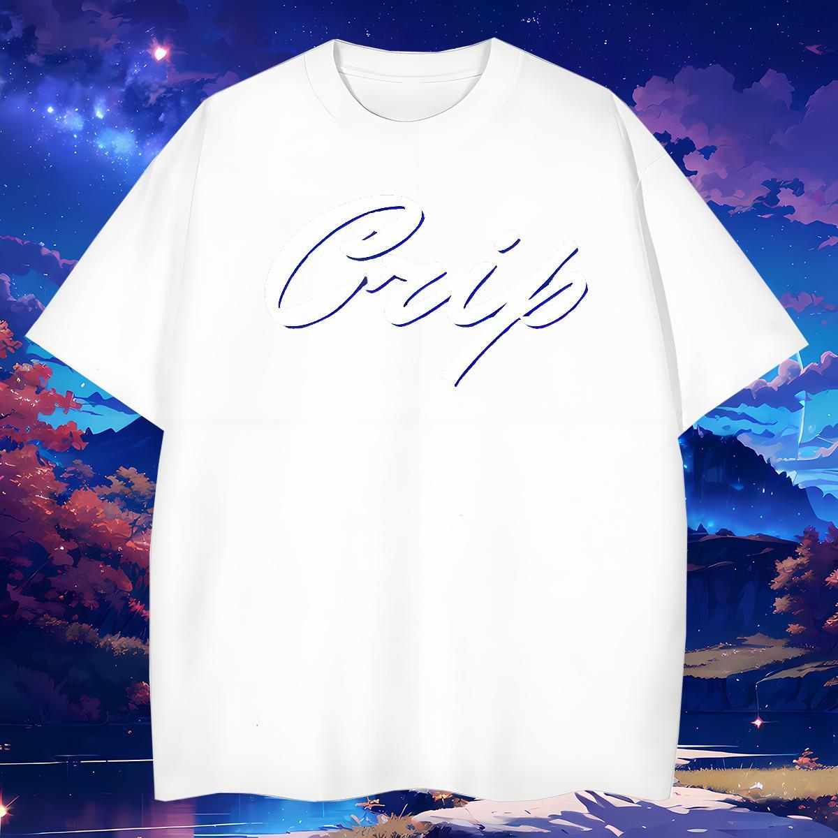 Classic T Shirt For Man 230g 100% Cotton letter Daily Wear DIY Anime Breathable Crew Neck Men Tees Customized Tees Shirts