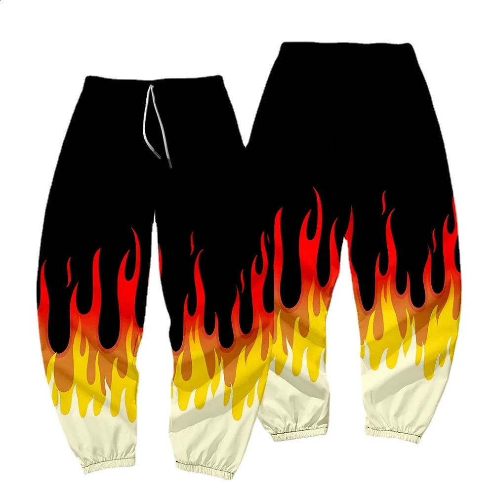 Coats Red and Yellow Flame Hoodie Womens Long Sleeve Role Playing Mens Jacket Sportswear 240824